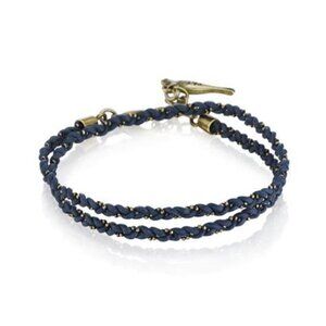 Braided leather double wrap Chloe + Isabel Bracelet - B145N